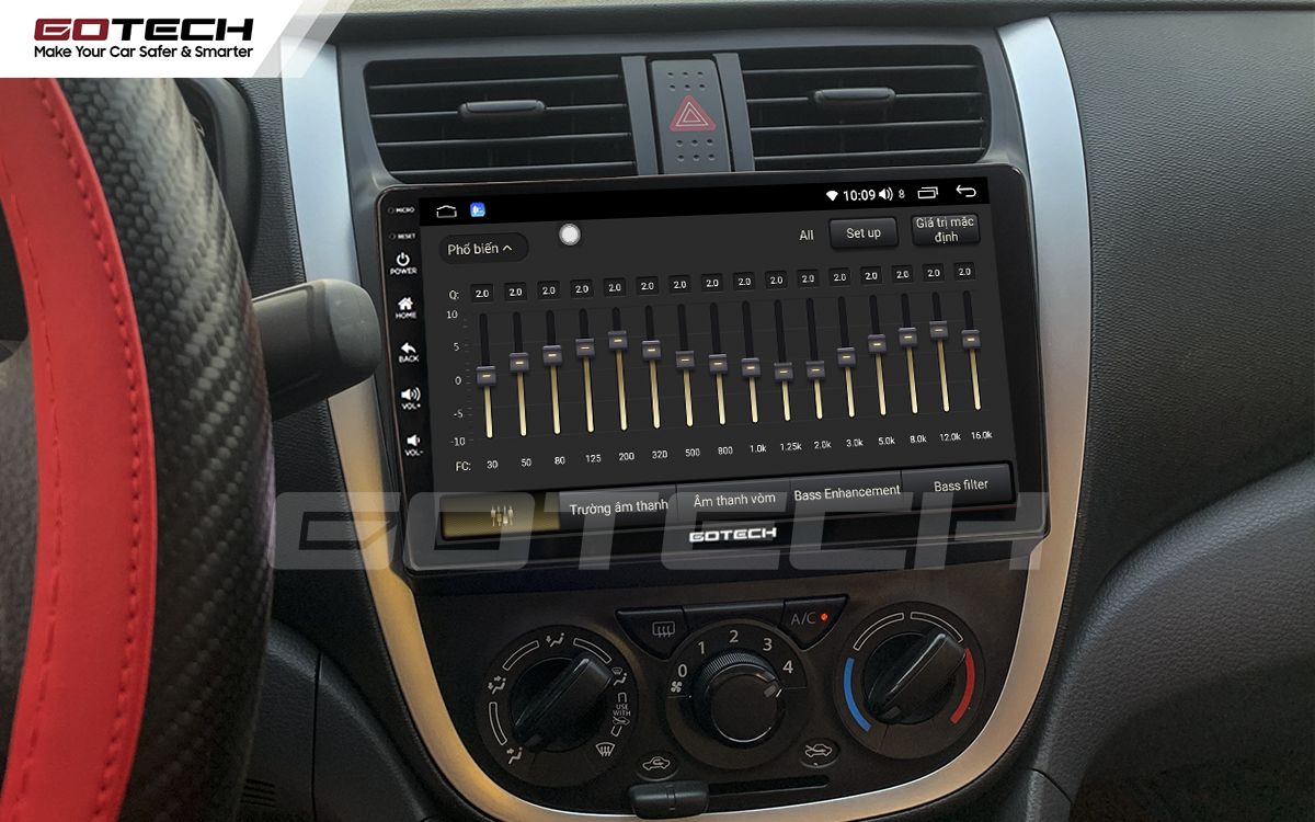 Chất lượng âm thanh DSP trên màn hình xe ô tô Suzuki Celerio