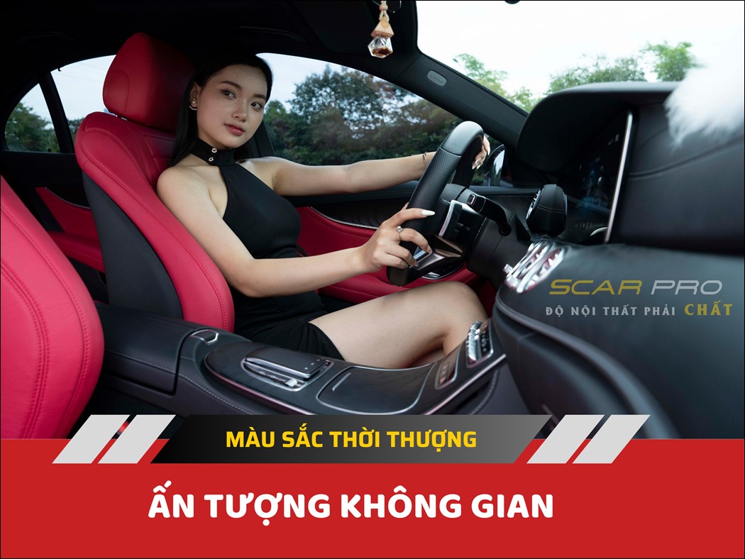 Ghế da ô tô được bọc lại với thiết kế và màu sắc tùy chỉnh