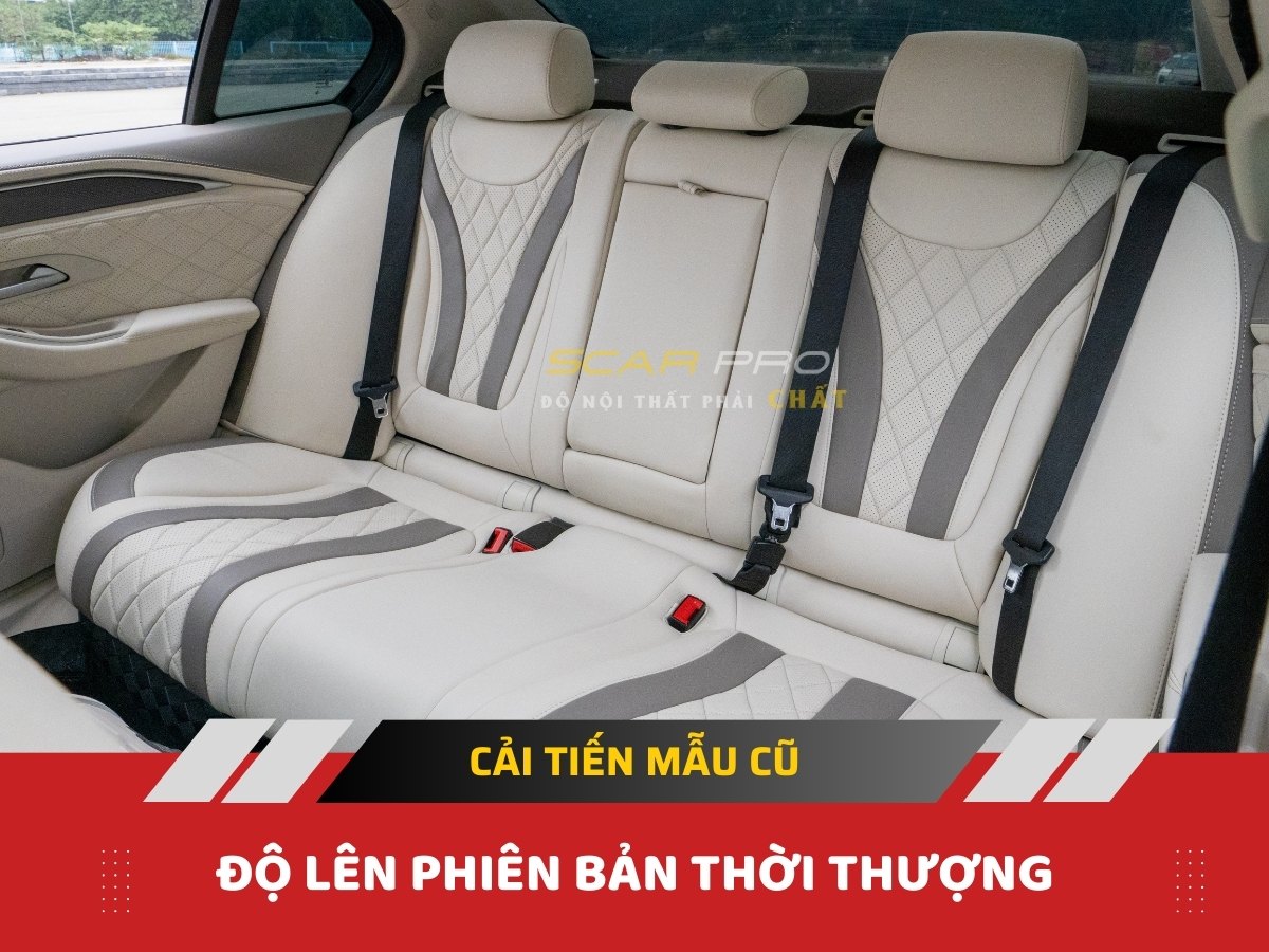 Thiết kế và đường may ghế da ô tô tùy chỉnh theo yêu cầu