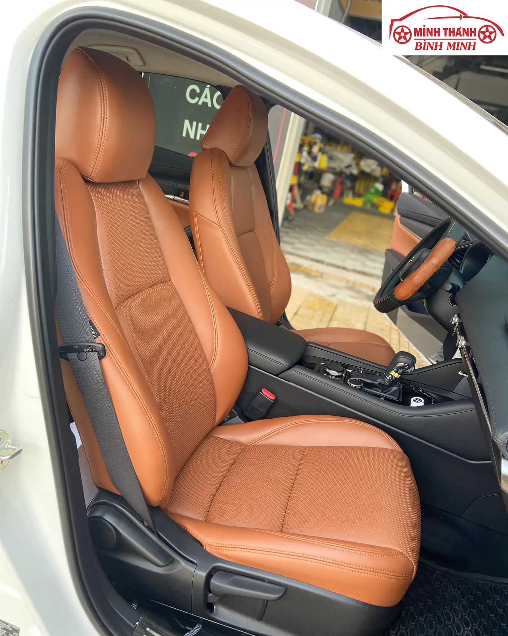 Ghế sau xe ô tô Mazda 3 với lớp da mới bền đẹp