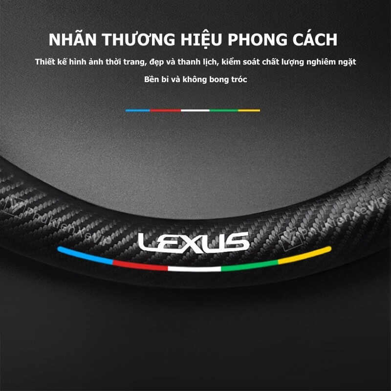 Thiết kế tổng thể của bọc vô lăng xe ô tô da lộn sợi carbon