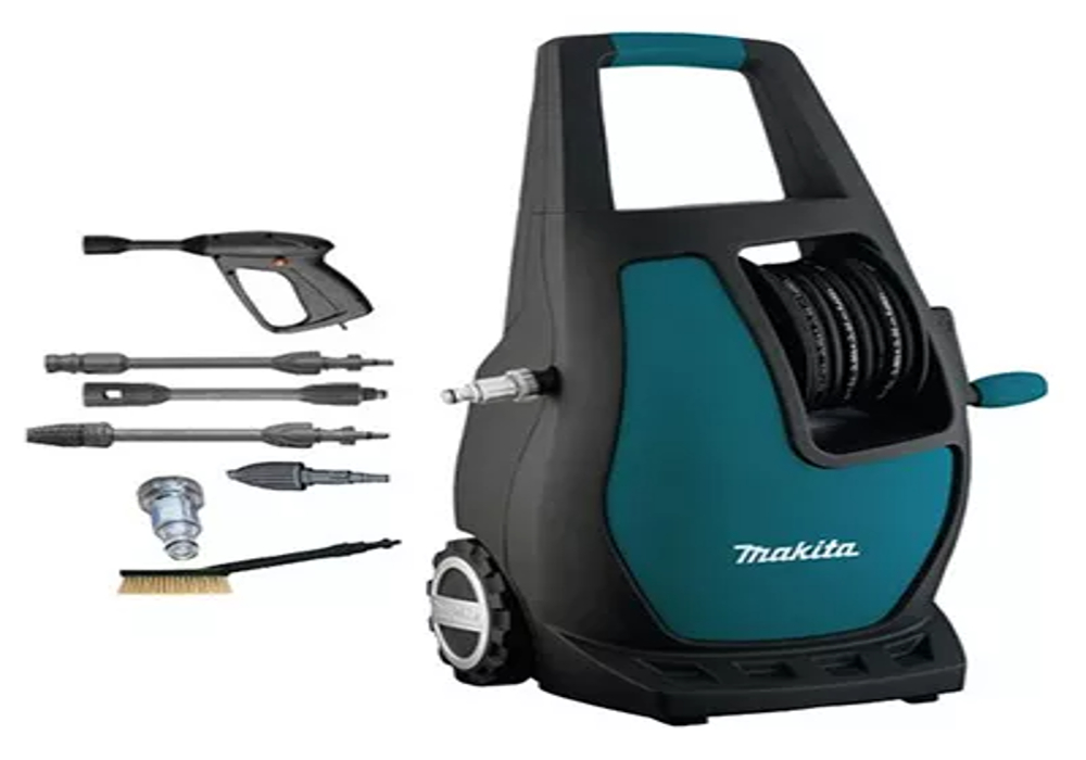 Máy rửa xe ô tô mini Makita HW111 với thiết kế hiện đại