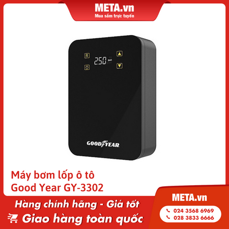 Bơm xe ô tô loại nào tốt: Máy bơm lốp ô tô Good Year GY-3302