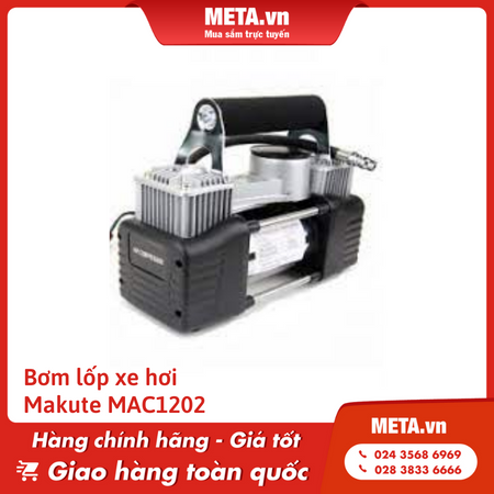 Bơm xe ô tô loại nào tốt: Bơm lốp xe hơi Makute MAC1202