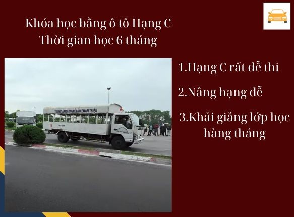 Hình ảnh xe tải tập lái hạng C