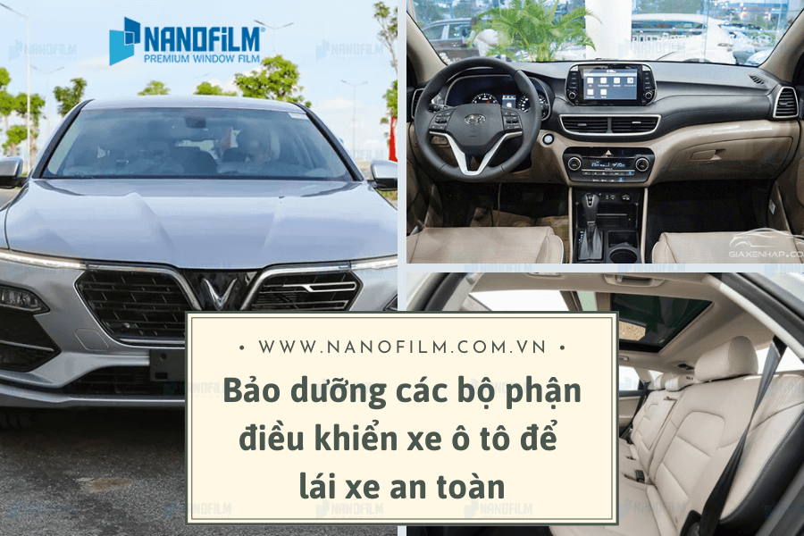Mô tả chung các bộ phận điều khiển xe ô tô (vô lăng, taplo, cần số)