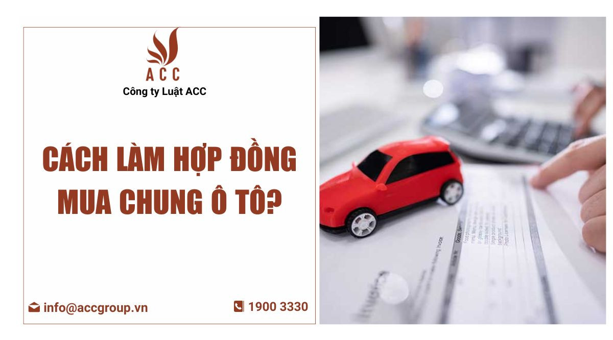 Mẫu hợp đồng góp vốn chung xe ô tô bản viết tay