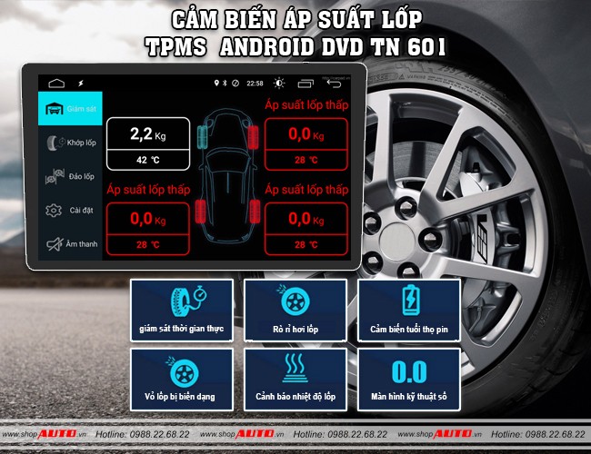 Cảm biến áp suất lốp cho ô tô Honda CRV