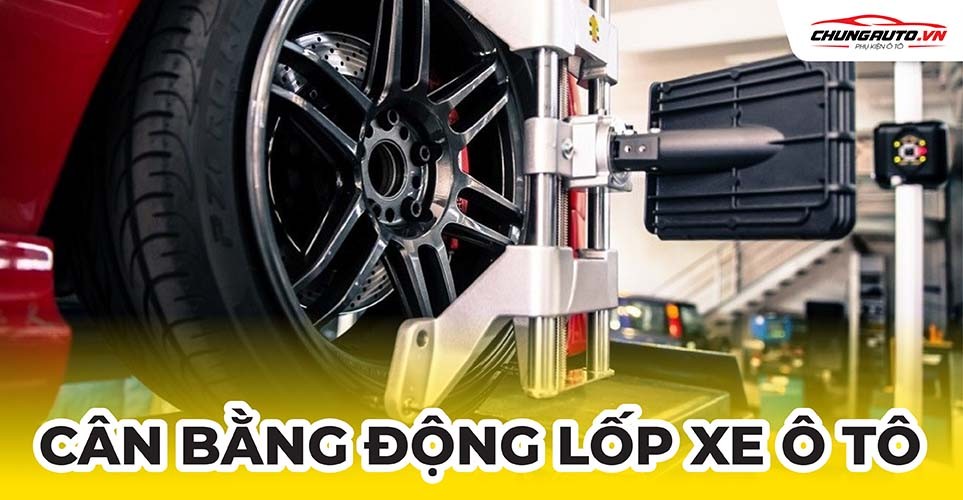 Máy chuyên dụng thực hiện cân bằng động lốp xe ô tô