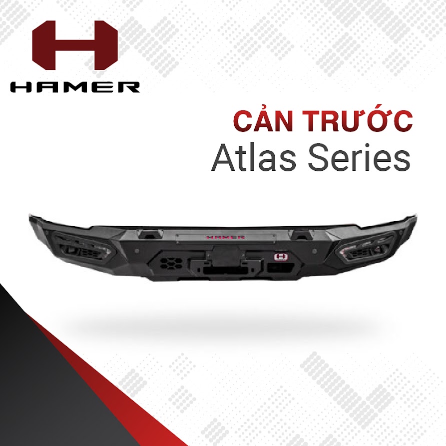 Đồ chơi xe ô tô Bình Dương - Lắp cản trước Hamer Atlas cho xe bán tải