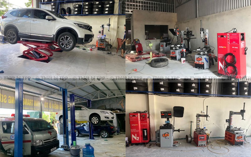 Mặt bằng gara sửa chữa xe ô tô
