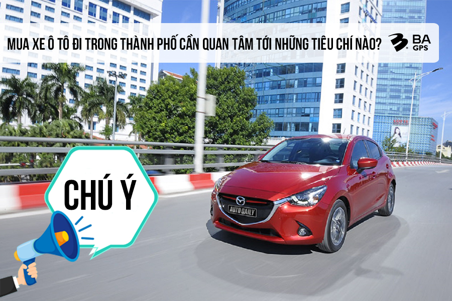 Mô tả ảnh ô tô di chuyển trong thành phố đông đúc, minh họa thách thức khi đi xe ô tô trong thành phố