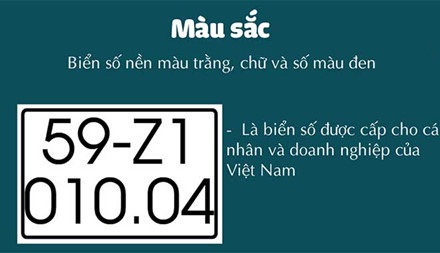 Biển số xe ô tô nền trắng phổ biến cho cá nhân và doanh nghiệp