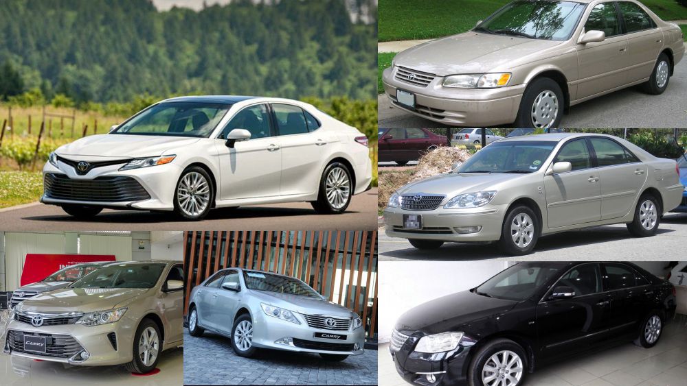 Trả góp xe ô tô: So sánh ngoại thất Toyota Camry các đời