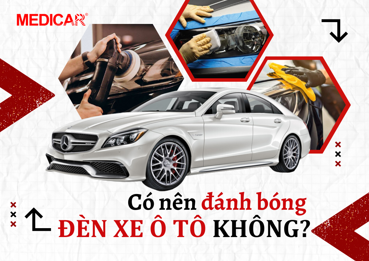 Bóng đèn xe ô tô bị ố vàng cần đánh bóng