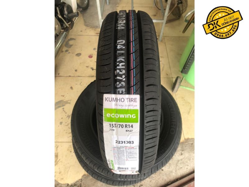 Lốp Kumho 155/70R14 lắp cho Chevrolet Spark