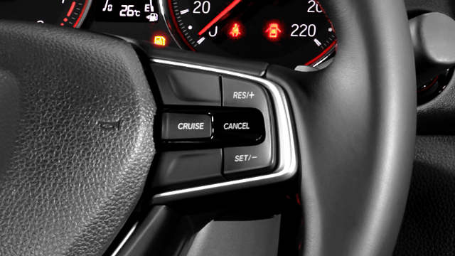 Biểu tượng hệ thống Cruise Control kết hợp với hộp số vô cấp xe ô tô