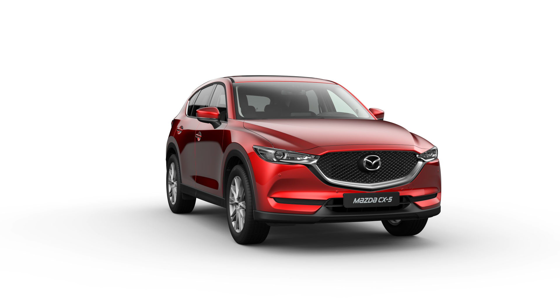 Hình ảnh bên ngoài một đại lý Mazda tại Quảng Ngãi với xe CX-5 trưng bày