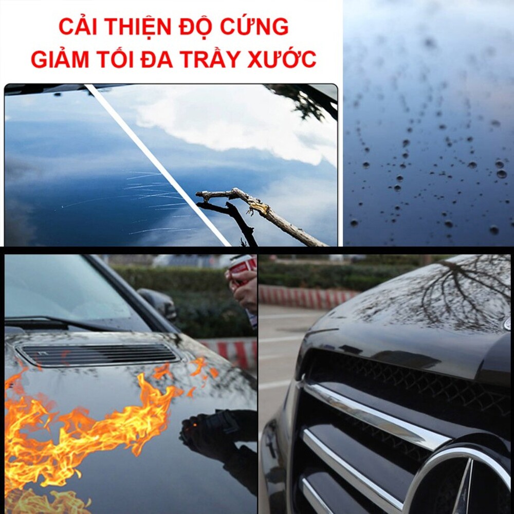 Hiệu quả chống bám nước của xịt nano cho xe ô tô