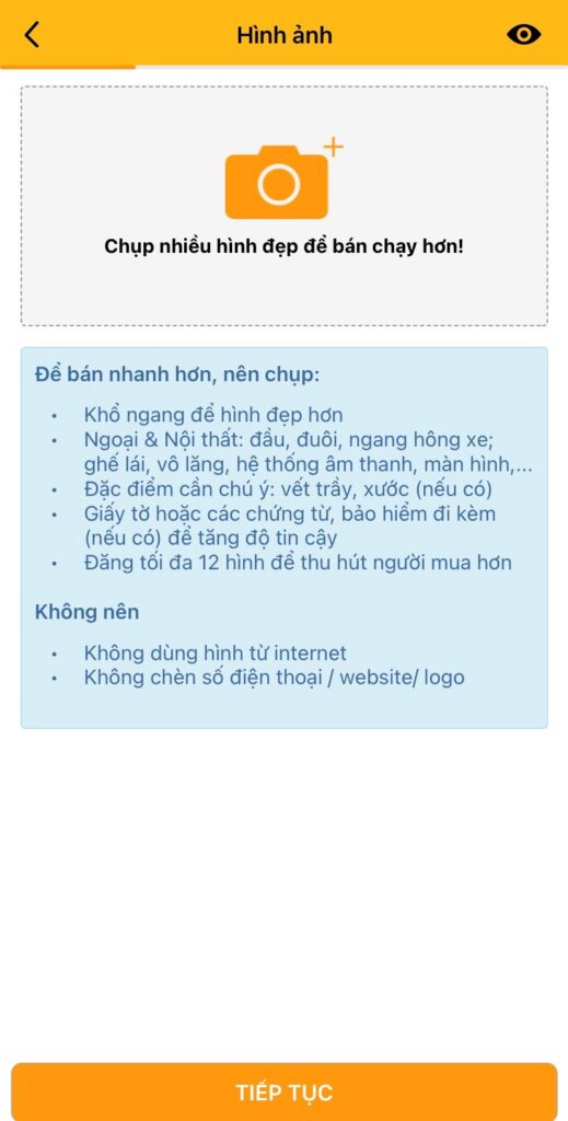 Cung cấp hình ảnh ngoại thất xe ô tô chất lượng cao trên Chợ Tốt