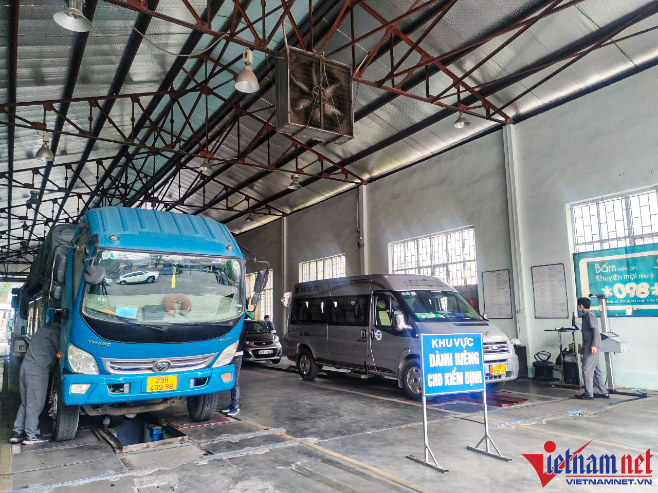 Trung tâm đăng kiểm hoạt động hết công suất