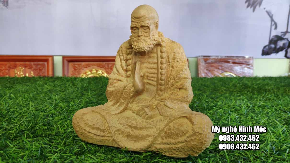 dat-ma-thien-15cm Tổ Đạt Ma ngồi thiền cao 15cm