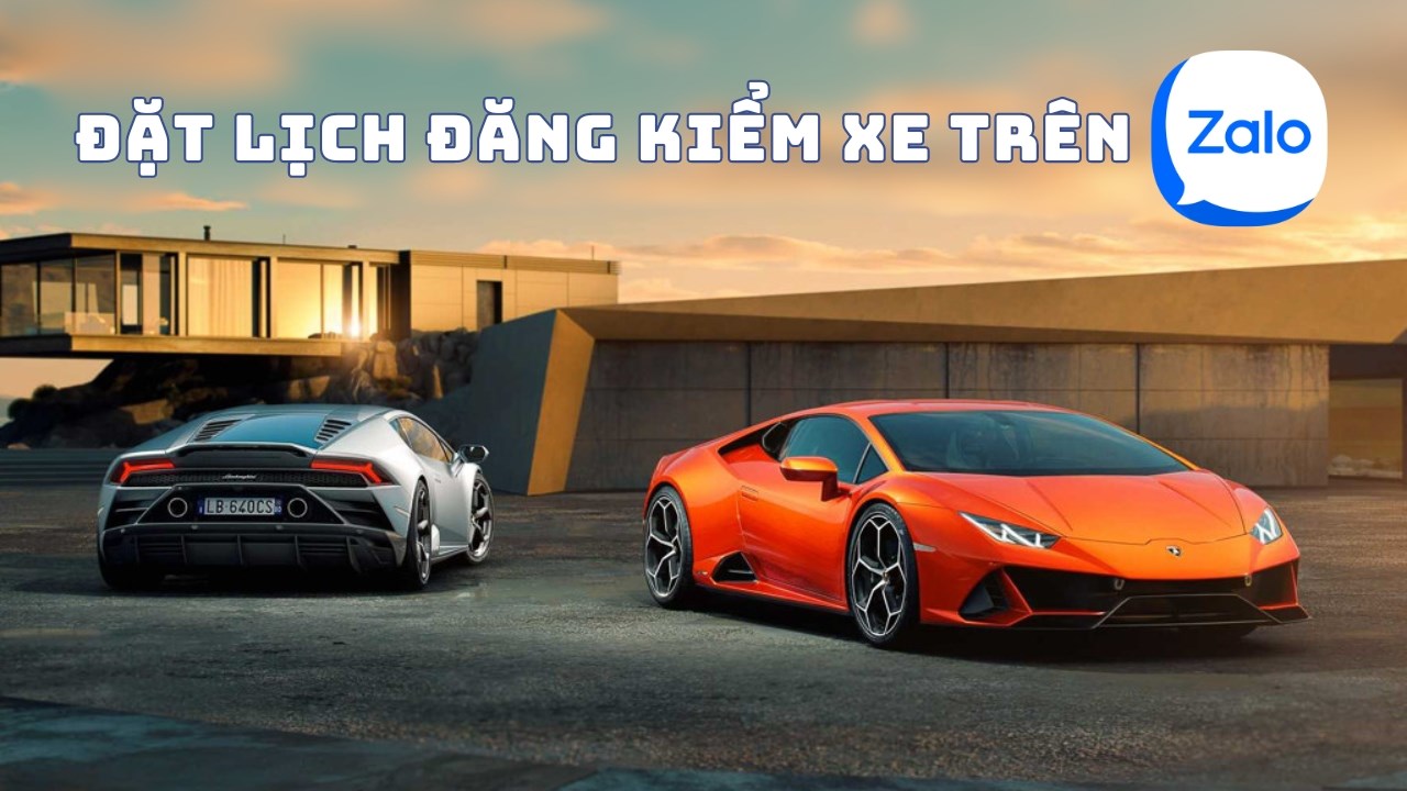 Giao diện ứng dụng Zalo đặt lịch đăng kiểm xe ô tô