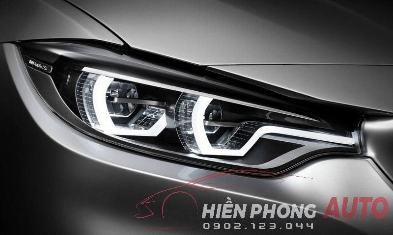 Góc chiếu và cường độ ánh sáng của đèn pha xe ô tô, minh họa các yếu tố cần lưu ý khi độ đèn