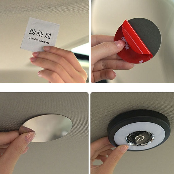 Đế nam châm đèn LED trang trí trần xe ô tô