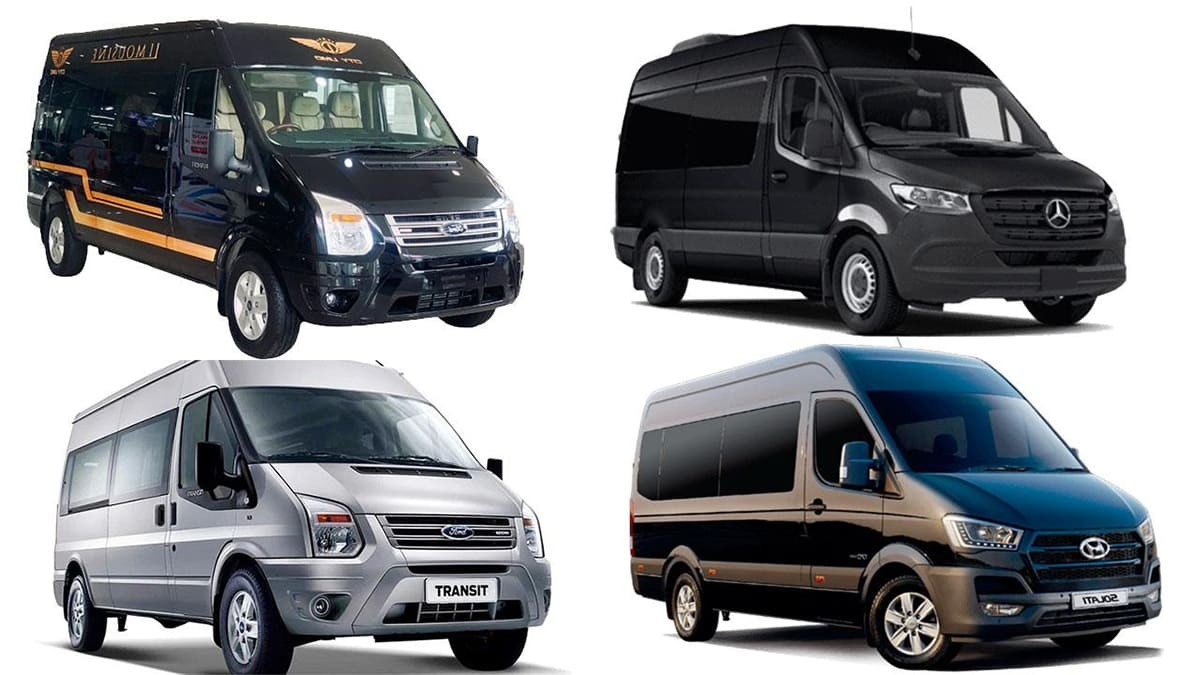 Nhóm người chuẩn bị thuê xe ô tô 16 chỗ cho chuyến đi