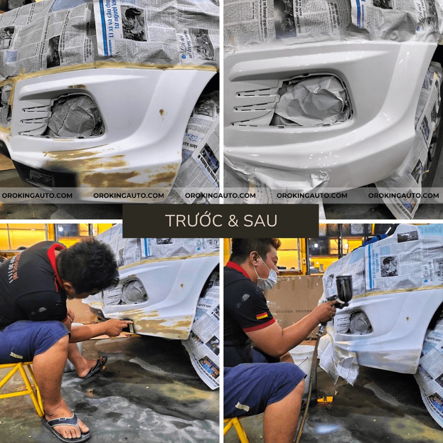 Sơn Dặm Cản Trước Xe Ô Tô