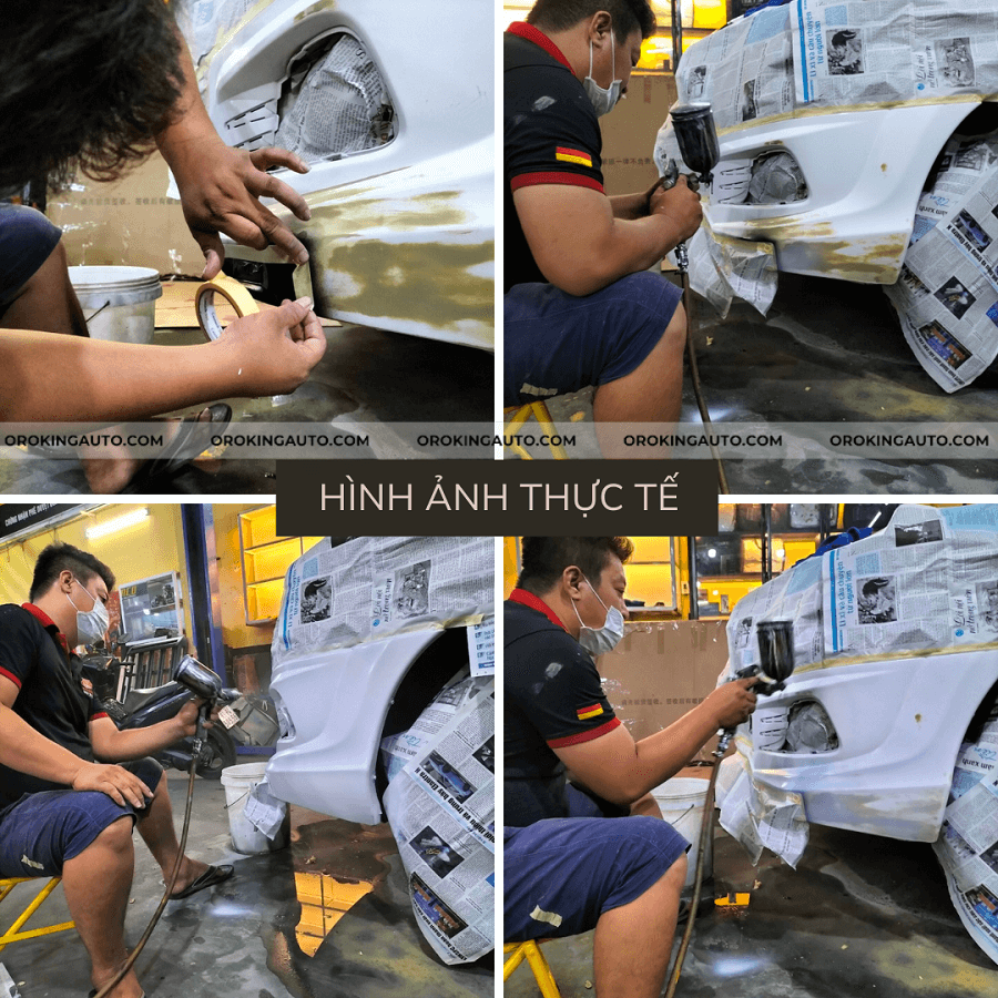 Quy trình các bước sơn mâm xe ô tô đúng kỹ thuật