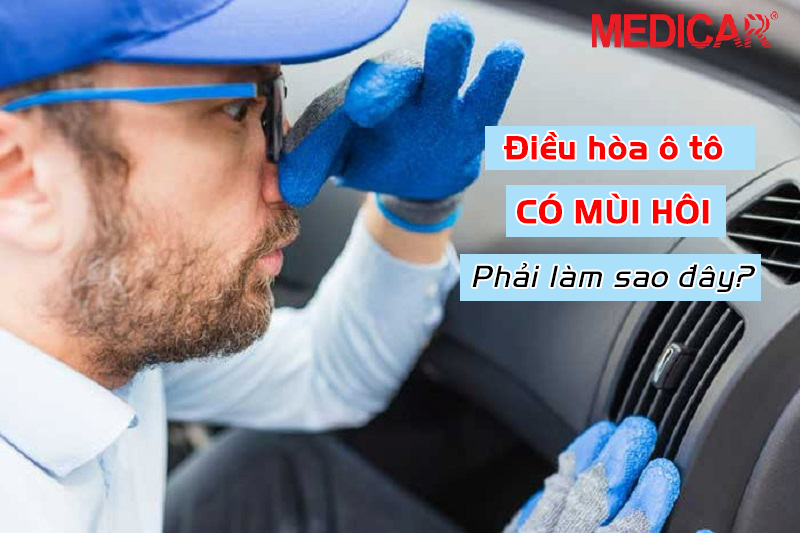 Hình ảnh mô tả cảm giác khó chịu khi xe ô tô có mùi hôi