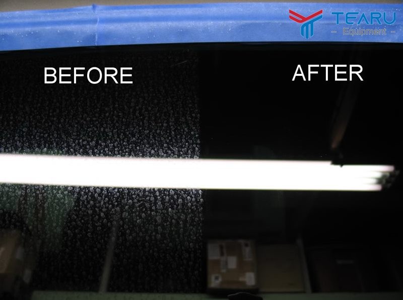 Tẩy ố mốc trên kính xe hơi