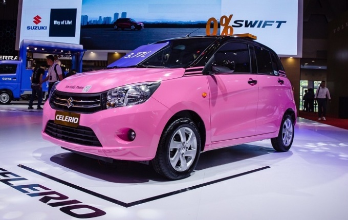 Suzuki Celerio màu hồng ấn tượng, xe ô tô nhỏ gọn tiết kiệm nhiên liệu