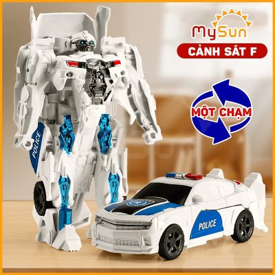 mô hình rô bốt đồ chơi xe ô tô Cảnh sát công lý F