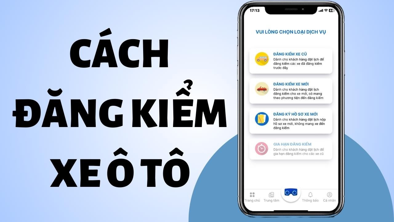 Hình ảnh minh họa quy trình đăng kiểm xe ô tô online sau khi đặt lịch