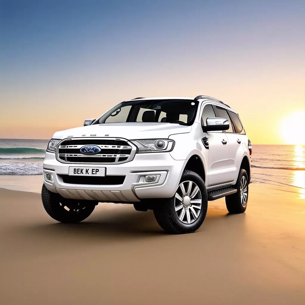 Ngoại hình mạnh mẽ của xe Ford Everest