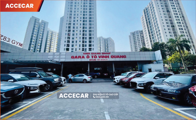 thiết bị hiện đại tại Gara Vinh Quang