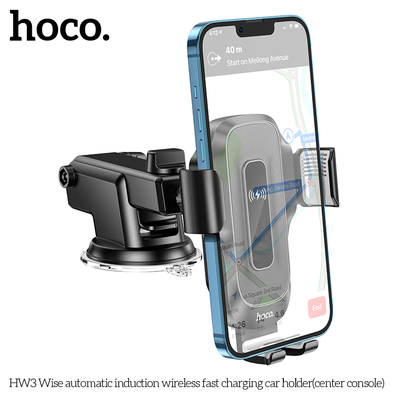 Các bộ phận của giá đỡ điện thoại trên xe ô tô Hoco HW3