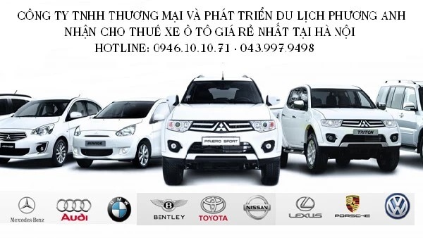 Công ty Phương Anh cung cấp dịch vụ thuê xe ô tô 4 chỗ
