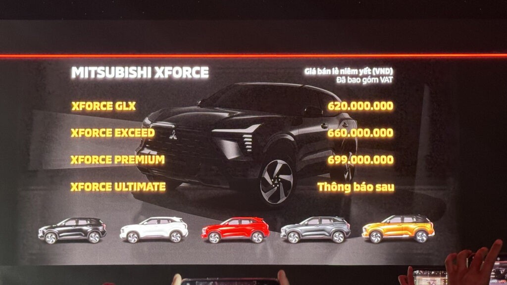 Bảng giá xe ô tô Mitsubishi 5 chỗ Xforce 2024