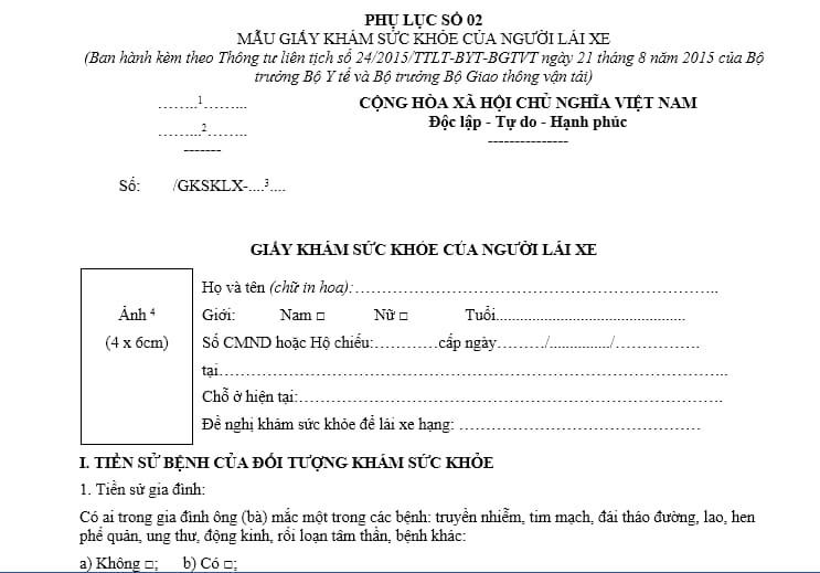 Khám Sức Khỏe Lái Xe Ô Tô: Quy Định, Chi Phí và Địa Chỉ Uy Tín tại Việt Nam