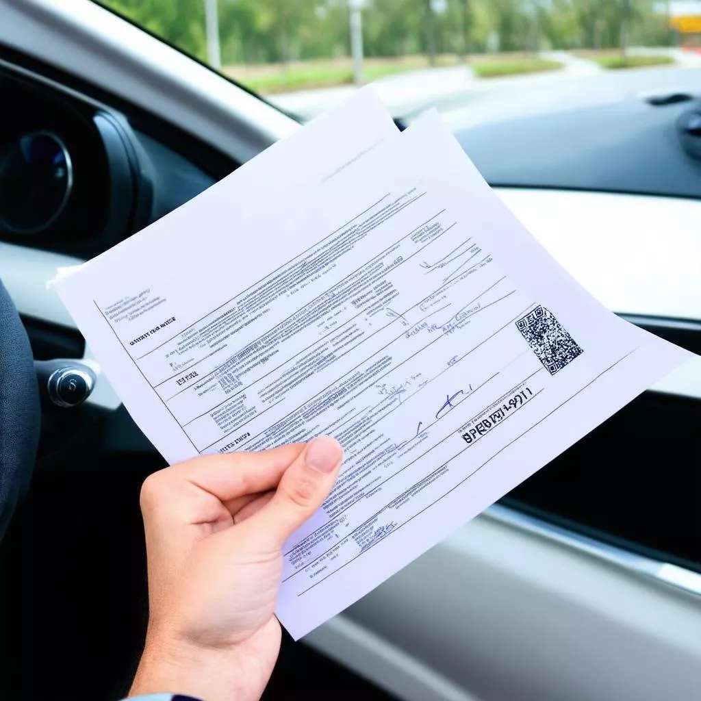 Các loại giấy tờ xe ô tô cần thiết khi di chuyển