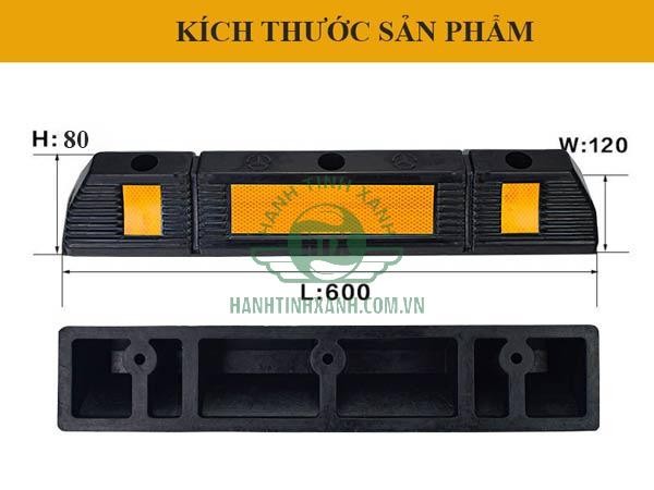 Kích thước chuẩn của gờ chặn bánh xe ô tô