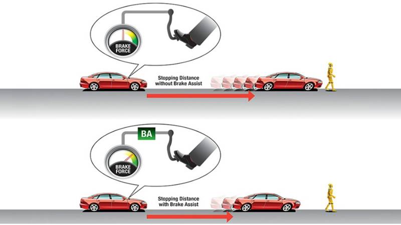 Đèn báo hệ thống hỗ trợ phanh khẩn cấp BA
