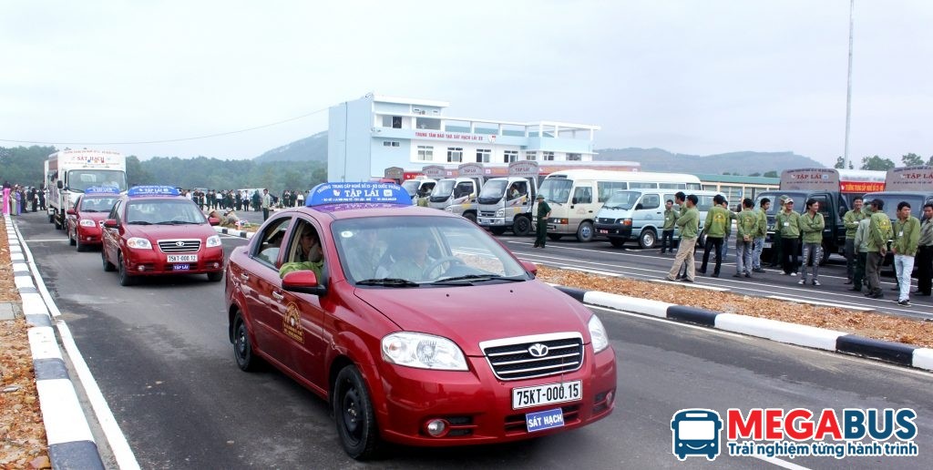 Khu vực sân tập lái xe của Trường Cao đẳng nghề số 23