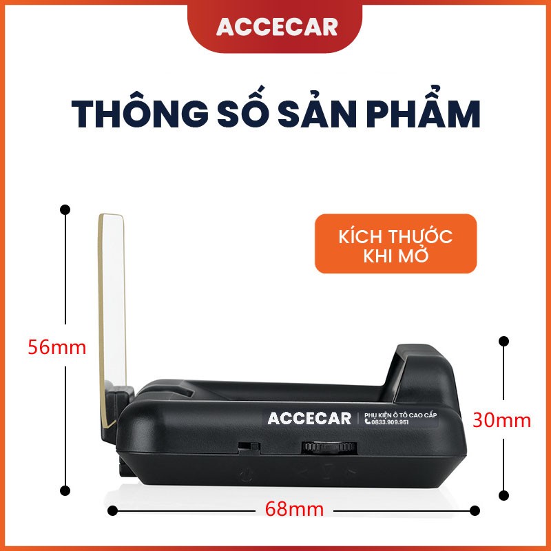 Màn hình HUD C500 hiển thị đa thông tin trên kính lái