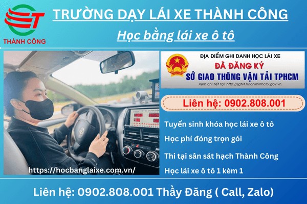 Thủ tục đăng ký giấy phép lái xe ô tô hạng B tại Quận 7