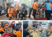 Thực hành sửa chữa xe máy - xe máy điện